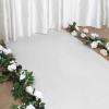 Aisle Runner for Wedding Ceremony 1m/1.2m Wide, White Carpet Runner for Indoor & Outdoor Party, Christmas Decorations, 140gsm Thickness view 2