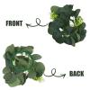 MAGICLULU Greenery Candle Wreath Ring Floral Decor Artificial Greenery Branches Simulated Garland Home Decor view 2