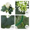 MAGICLULU Greenery Candle Wreath Ring Floral Decor Artificial Greenery Branches Simulated Garland Home Decor view 4