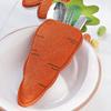 ABOOFAN Easter Utensil Cutlery Holders, Carrot Silverware Holder Bags 6Pcs Spring Cutlery Bag Easter Felt Silverware Holder for Forks Easter Table Decoration Birthday Party view 4