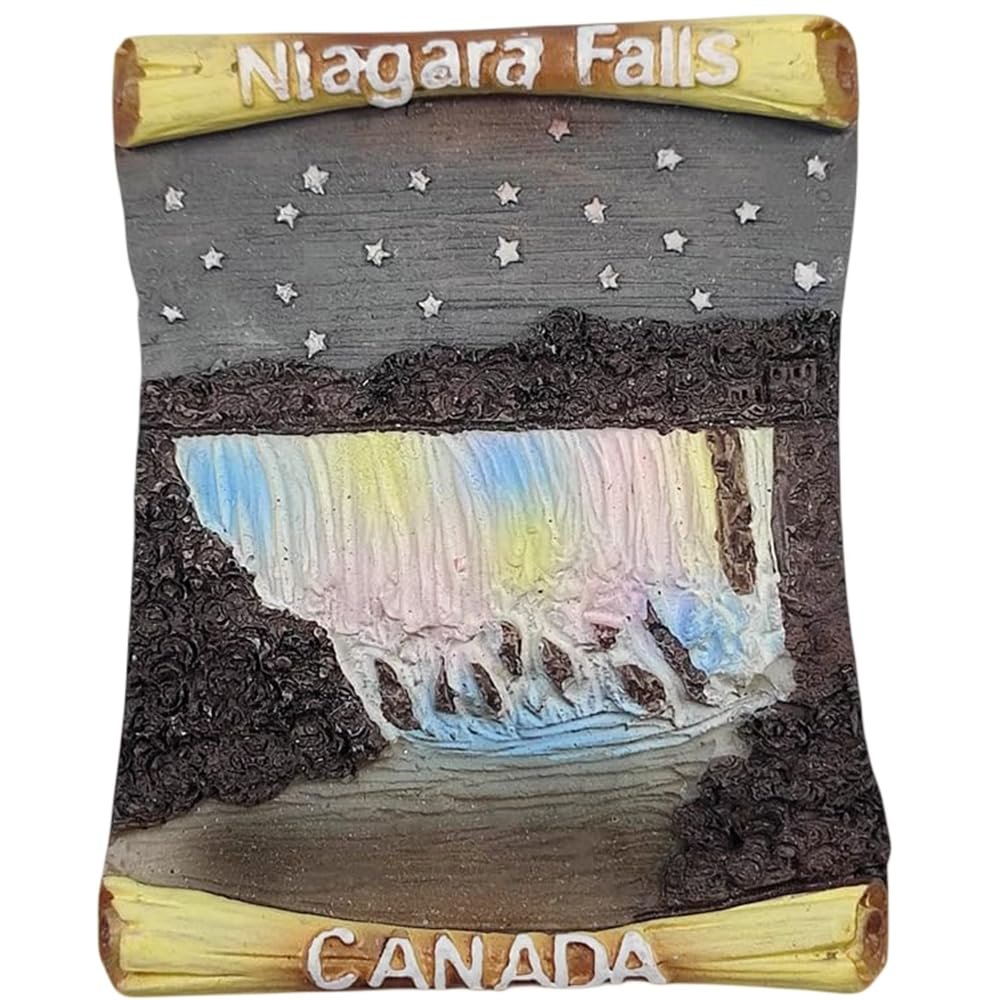 3D Niagara Falls Canada Fridge Magnet Travel Souvenir Refrigerator Decoration Magnetic Sticker Hand Painted Craft