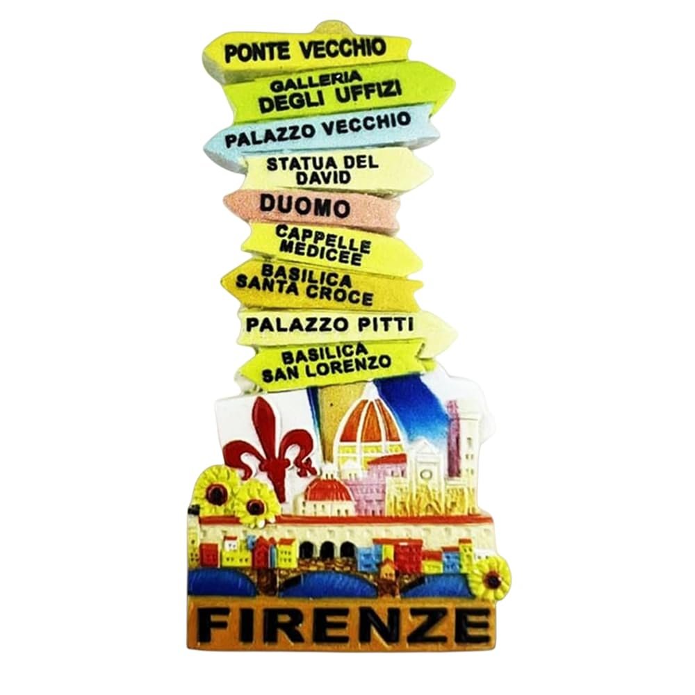 Florence Tuscany Italy Fridge Magnet Travel Souvenir Refrigerator Decoration 3D Magnetic Sticker Craft Collection