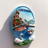 3D Lake Como Alps Italy Fridge Magnet Travel Souvenir Refrigerator Magnetic Sticker Hand Painted Craft view 2