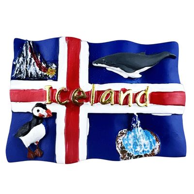 Iceland Fridge Magnet Travel Souvenir Refrigerator Magnetic Sticker Hand Painted Craft Collection