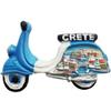 3D Motorcycle Crete Greece Fridge Magnet Travel Souvenir Refrigerator Magnetic Sticker Hand Painted Craft Collection view 1