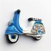 3D Motorcycle Crete Greece Fridge Magnet Travel Souvenir Refrigerator Magnetic Sticker Hand Painted Craft Collection view 2