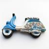 3D Motorcycle Crete Greece Fridge Magnet Travel Souvenir Refrigerator Magnetic Sticker Hand Painted Craft Collection view 3