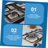 4 Pack Gas Stove Brackets, Iron Anti Slip Support Racks view 4
