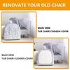 2 Pieces Tub Club Chair Covers, Velvet Stretch Club Chair Slipcover, High Stretch Armchair Sofa Slipcover Furniture Protector for Living Room (Silver) view 3