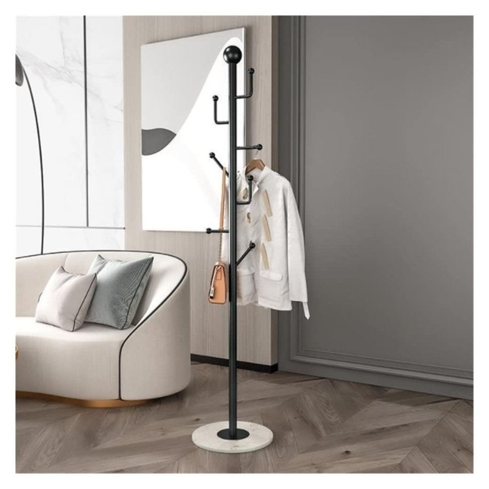 Entryway Coat Tree Free Standing Metal Coat Rack Coat Rack Stand Coat Tree Hall Tree Free Standing for Clothes Hat Bags Entryway Hallway Industrial Coat Rack (Color : B, Size : 170 * 32cm)