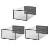 Yirepny 3 Pcs Transparent Shoe Storage Box Stackable Ventilation Hole Large Capacity with Side Door Home High Heels Sneakers Organizer Clear Black view 1