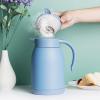 900ml Stainless Steel Thermal Coffee Jug Insulated Vacuum Thermal Carafe with Press Button Top,24 Hours Heat Retention Cold Storage (Color : Gray) view 3