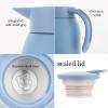 900ml Stainless Steel Thermal Coffee Jug Insulated Vacuum Thermal Carafe with Press Button Top,24 Hours Heat Retention Cold Storage (Color : Gray) view 4