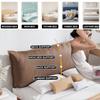 ZZYK Headboard Wall Mounted Headboard Cushion,Large Backrest Headboard Pillow Faux Leather Bed Support Upholstered Wipeable Headboard Daybed Tatami Cushion,Brown,Paste 71"/Cal King view 2