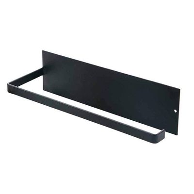 TopHomer Paper Towel Holder Self-Adhesive Non-Drill Roll Paper Holder Heavy Duty Wall Mounted Holder for Kitchen, Bathroom, Wall(Black)