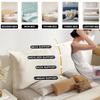 ZZYK Headboard Wall Mounted Headboard Cushion,Large Backrest Headboard Pillow Faux Leather Bed Support Upholstered Wipeable Headboard Daybed Tatami Cushion,White,Straps 35"/Single view 2