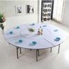 GUERNSEY Dinning Table Hotel Round Table Restaurant Foldable Space-Saving Dining Table PVC Countertop Large Kitchen Dining Table Kitchen & Dining Room Tables view 2