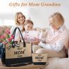 TRSODD Birthday Retirement Gifts for Women Personalized Gifts for Friend Sister Bridesmaid Teacher Jute Tote Bag and Makeup Bag view 2