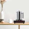 Commercial Coffee Warmer, 80W Single Burner Decanter Warmer Plate, Stainless Steel Electric Coffee Pot Warmer, for Cafe, Break Room, Buffet and Commercial Use view 3