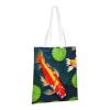 SSIMOO Koi Fish And Lotus Fashion Canvas Tote Bag-Personalized Handbag,Multifunctional Bag,Elegant And Minimalist view 2