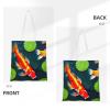 SSIMOO Koi Fish And Lotus Fashion Canvas Tote Bag-Personalized Handbag,Multifunctional Bag,Elegant And Minimalist view 3