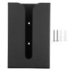 Tissue Box Cover, Rectangular Black Wall Mounted Facial Paper Holder Dispenser,Black Tissue Box Holder Stand Wall Mount Napkin Organizer for Kitchen Bathroom Toilet view 1