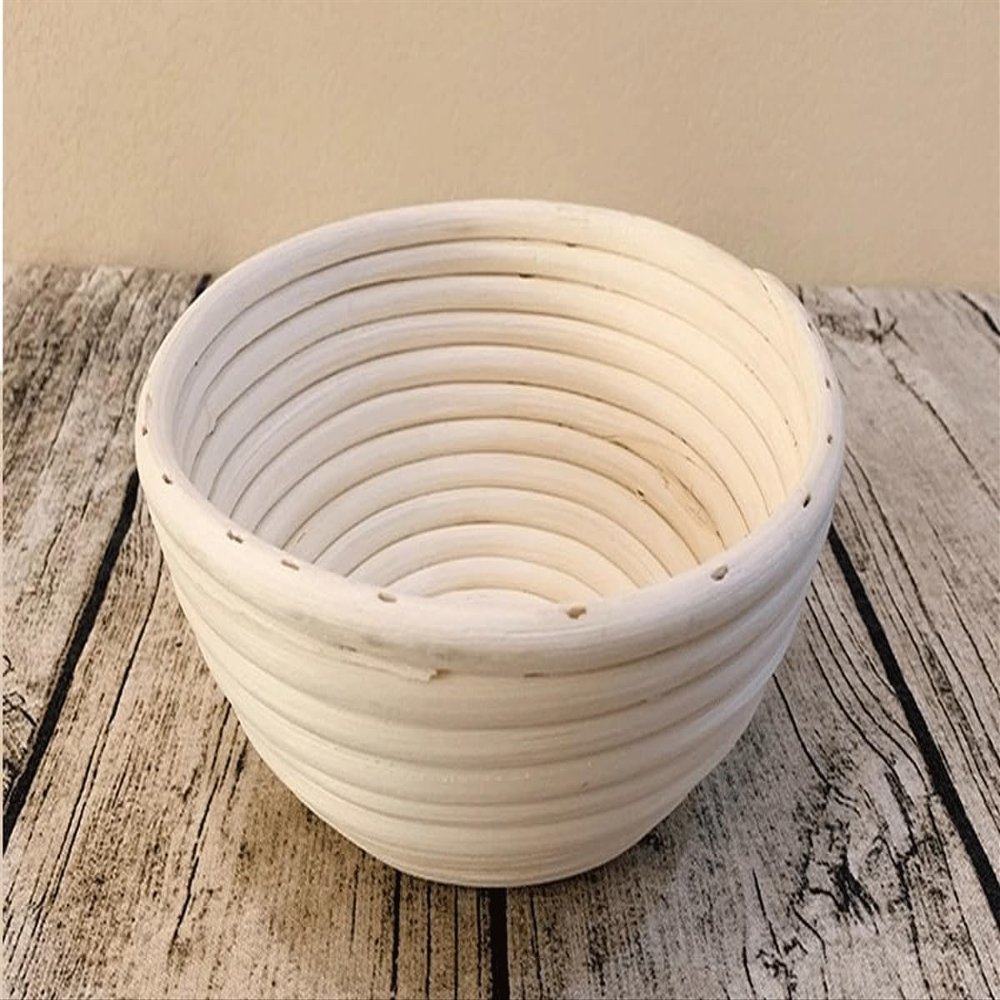 Bread Proofing Basket Banneton Proving Basket Natural Rattan Sourdough Proving Basket For Professional Home Bakers Round Oval With Linen Cloth Liner Banneton Bread Proofing Basket (Size : Round 23cm