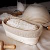 Bread Proofing Basket Banneton Proving Basket Natural Rattan Sourdough Proving Basket For Professional Home Bakers Round Oval With Linen Cloth Liner Banneton Bread Proofing Basket (Size : Round 23cm view 4