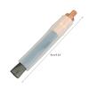 Atcdfuw Weld Brush,6/8/10mm Copper Head Weld Brushes for Weld Seam Bead Joint Cleaning Polishing Machine Welding Seam Cleaner Brush, About 9cm long, Style:8mm view 2