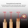 Atcdfuw Weld Brush,6/8/10mm Copper Head Weld Brushes for Weld Seam Bead Joint Cleaning Polishing Machine Welding Seam Cleaner Brush, About 9cm long, Style:8mm view 4