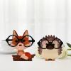 BEIJIALY Wooden Animal Glasses Holder, Cute Cartoon Glasses Storage Rack, Wood Eyeglass Holder Stand, Creative Cute Eyeglass Holder Sunglasses Display Stand Home Office Desk Decor(Fox) view 4