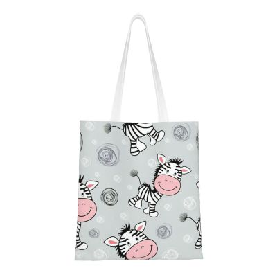 SSIMOO Cute Zebra Fashion Canvas Tote Bag-Personalized Handbag,Multifunctional Bag,Elegant And Minimalist