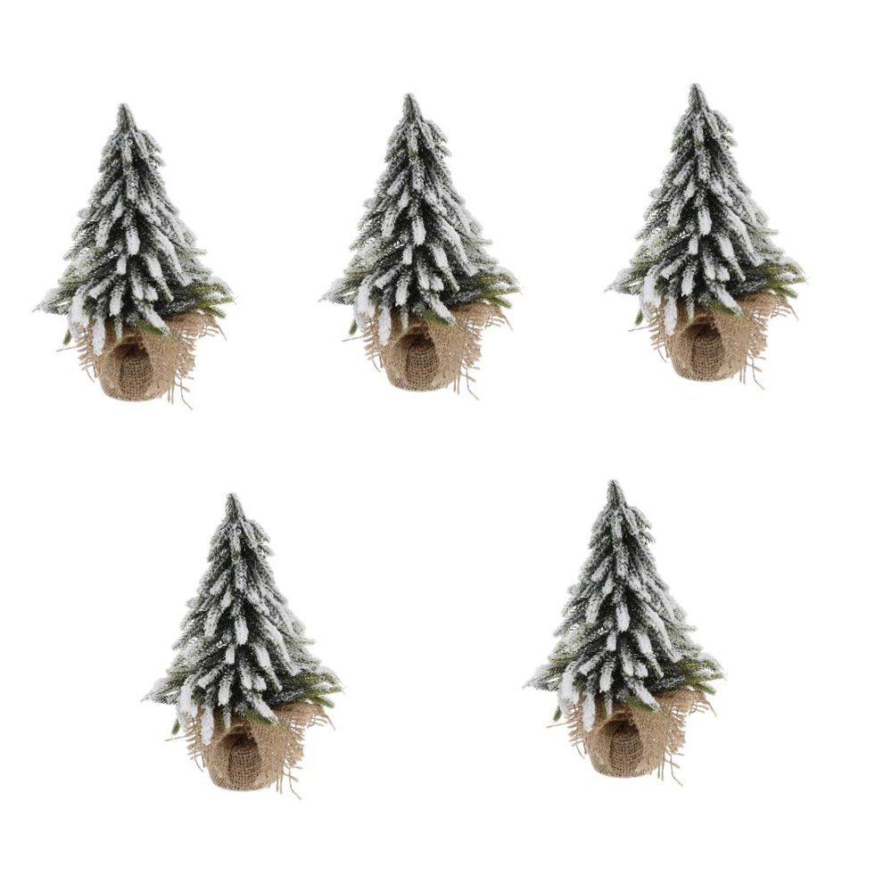 MAGICLULU 5pcs Desktop Xmas Tree Decoration Christmas Tree for Holiday Party for Decor Festive Table Adornment