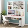 Computer Desk with Bookcase for Small Space, Wooden Writing Table/Workstation, Study Table for Teens, Study Desk, Computer Desk with Hutch (39 Inch) view 1