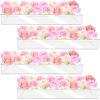 4Pcs Acrylic Flower Vase with 64 Holes,63 inch Decorative Long Clear Vase Modern,Rectangular Acrylic Vases Clear Floral Centerpiece for Dining Table Reception Home Party Decorations view 1