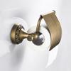 KitchenCupboards Wardrobe Hinges, RetroToilet Roll Holder,Wall-Mounted Perforated Installation,Paper Holder,Tissue Box for Bathroom,Accessories,Copper,Gold view 3
