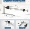 HARDHORN Paper Towel Holder, Single Hand Operable Under Cabinet Wall Mount Paper Roll Holders with Damping Effect, Self Adhesive or Drilling Hanging Holders for Kitchen, Bathroom, RV, Silver view 3