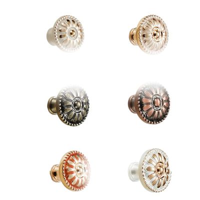 Ciieeo 3pcs Mushroom Shape Cabinet Pull Knobs Antique Red Drawer Handles Stylish Furniture Hardware for Easy to Install Cabinet Knobs