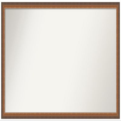 Amanti Art Bronze Bathroom Mirror for Over Sink, 24x44 Custom Made Two Tone Bronze Copper Rectangle Vanity Mirror, Oversize Modern Wood Frame, Hangs Horizonally and Vertically, Wall Decor