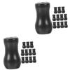Ciieeo 24pcs Bay Window Curtain Rods Blind Pull End Cord Drop Replacement Cord Knobs view 1