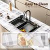Drawer Shelf Liner for Kitchen Cabinets, Non Adhesive Slip Resistant Shelf Paper Easy to Clean, Strong Grip Thickened Waterproof Washable Mats for Pantry Shelves Cupboard Dresser(Grey, 24 in x 30 FT) view 4