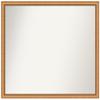 Amanti Art Bronze Bathroom Mirror for Over Sink, 26x30 Custom Made Salon Scoop Copper Rectangle Vanity Mirror, Large Casual Wood Frame, Hangs Horizonally and Vertically, Wall Decor view 1