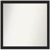 Amanti Art Black Bathroom Mirror for Over Sink, 32x37 Custom Made Midnight Black Narrow Rectangle Vanity Mirror, Large Casual Wood Frame, Hangs Horizonally and Vertically, Wall Decor view 1