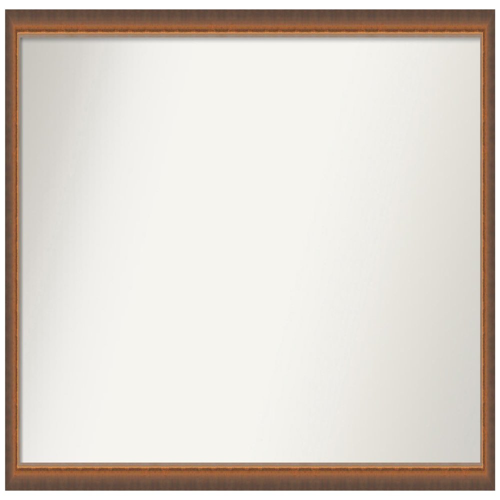 Amanti Art Bronze Bathroom Mirror for Over Sink, 23x44 Custom Made Two Tone Bronze Copper Rectangle Vanity Mirror, Oversize Modern Wood Frame, Hangs Horizonally and Vertically, Wall Decor
