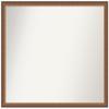 Amanti Art Bronze Bathroom Mirror for Over Sink, 30x34 Custom Made Two Tone Bronze Copper Rectangle Vanity Mirror, Large Modern Wood Frame, Hangs Horizonally and Vertically, Wall Decor view 1