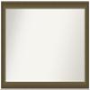 Amanti Art Bronze Bathroom Mirror for Over Sink, 25x40 Custom Made Blaine Light Bronze Narrow Rectangle Vanity Mirror, Large Modern Wood Frame, Hangs Horizonally and Vertically, Wall Decor view 1