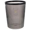 ABOOFAN Waste Basket for Kitchen Garbage Can Trash Can Bedroom Bathroom Trash Can Rubbish Bin Large Trash Bin Trash Can for Desk The Pet Fall to The Ground Container Office, 27X22X18CM, Black view 1