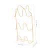 ABOOFAN Shoes Storage Hanger Shoe Shelf Wall Hanging Rack Slippers Hanging Holders Hallway Shoe Rack Entrance Shoes Holder Shoe Hanger Household Iron To Rotate Door Shoe Rack, 44X23X7CM view 3