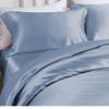 100% Mulberry Silk Pillowcase for Hair and Skin Made in USA-Real 19 Momme Silk Pillow Cover, 6A Grade, Cooling and Soft, Zipper Closure, Anti Aging, Anti Acne (Blue Grey 2 Pack, King 20''x36'') view 3