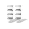 16-Piece Glass Food Storage Containers Set (8 Containers + 8 BPA-Free Lids) | 1-Cup, Leakproof | Microwave, Freezer, Oven & Dishwasher Safe | Ideal for Meal Prep & Pantry Organization, Grey view 4